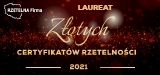 Logo laureat złotych certyfikatów rzetelności 2019