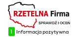Certyfikat Rzetelna Firma - baner potwierdzający wiarygodność firmy